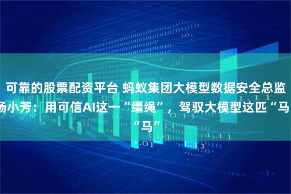 可靠的股票配资平台 蚂蚁集团大模型数据安全总监杨小芳：用可信AI这一“缰绳”，驾驭大模型这匹“马”