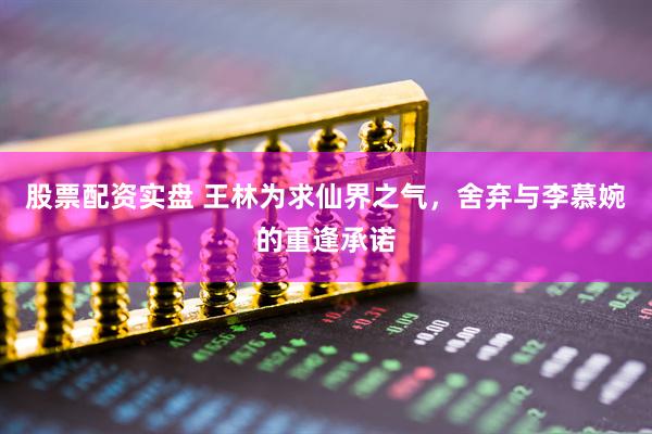 股票配资实盘 王林为求仙界之气，舍弃与李慕婉的重逢承诺